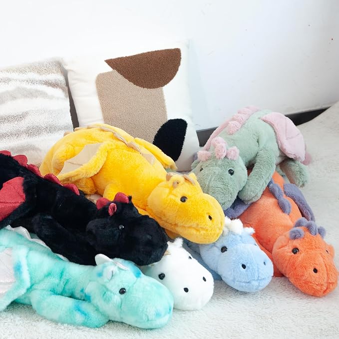 ARELUX Giant 50in 3Lb Big Yellow Dragon Large Stuffed Animals Cute Plush Toy Fuzzy Jumbo Dinosaur Pillow Plushies with Wings Cuddly Soft Pterosaur Plushie for Friends Family Member