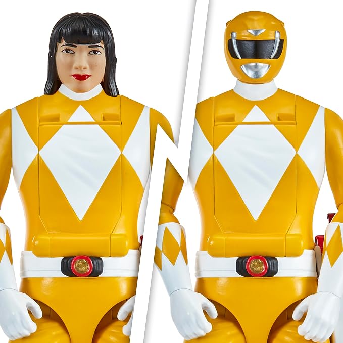 Power Rangers Mighty Morphin Re-Ignition - Auto-Morphin Yellow Ranger Action Figure by Playmates Toys