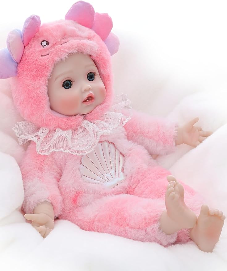 Baby Doll, 15 Inch Realistic Soft Body Baby Doll Real Life Baby Dolls with Accessories, for 3+ Year Old Girls, Pretend Play, Collection, Gift-Ready (Pink)