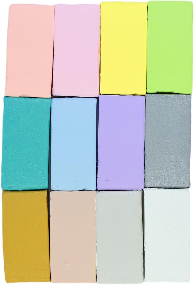 Sculpey III: Multipack: Pearls & Pastels - 12 Color Variety, 1oz Bars, Polymer Oven Bake Clay, Non-Toxic, Jewelry & Craft Projects, DIY Art Supplies