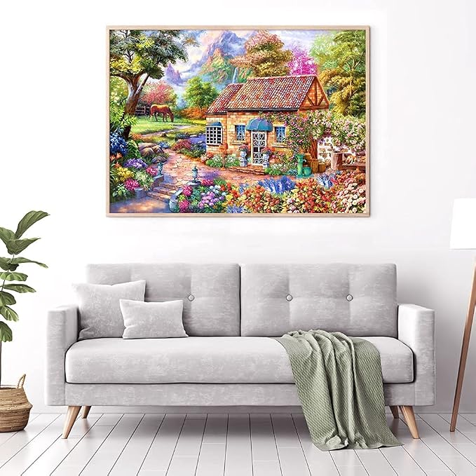 Jigsaw Puzzles for Adults 1000 Pieces, Home Interlock Perfectly No Dust, Home Decors Family Challenge Toys for Men Women Elders Seniors (27.5"x19.6"), 1:1 Poster