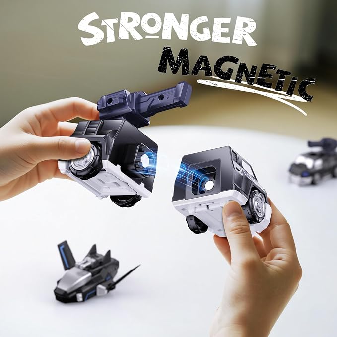 5-in-1 Transform Toys for Boys 4-6, Ideals Gifts for 3 4 5 Year Old Boys, Easy DIY Assembly, Toys for Boy, 3 4 5 6 Year Old Boy Birthday Gifts, 3 4 5 Year Old Boy Toys, Magnetic Robot Toys For Kids