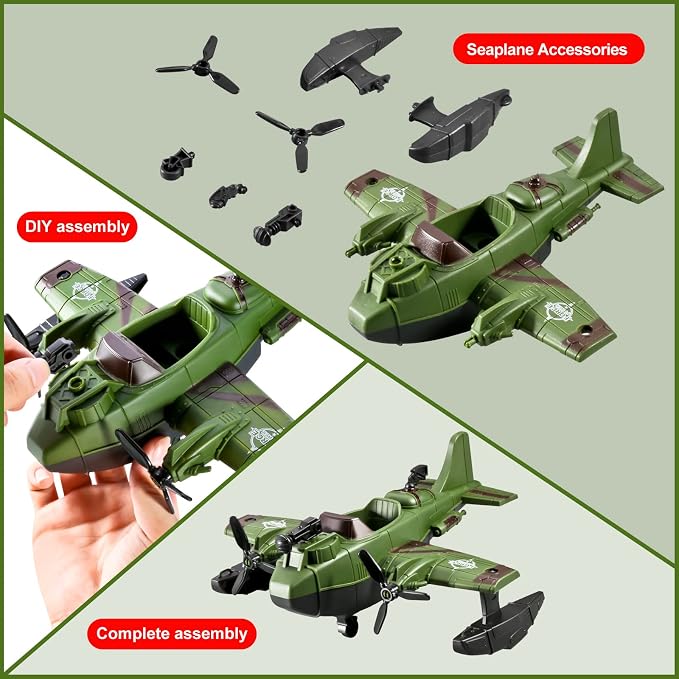 78-in-1 Army Men Toys Sets with Realistic Military Truck/Helicopter/Kayak Boat/Motorcycle/Army Men Action Figures/Weapon Gears, Army Toys Gift for Boys Kids 4-7 6-8 8-14 Fun Birthday Party Favors