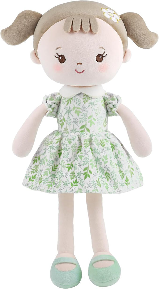 GAGAKU Soft Baby Doll Toys (16'') for Girls, My First Baby Rag Dolls for Girl Birthday Gift Plush Doll Toys Machine Washable Baby Doll for Toddler Kids Infants