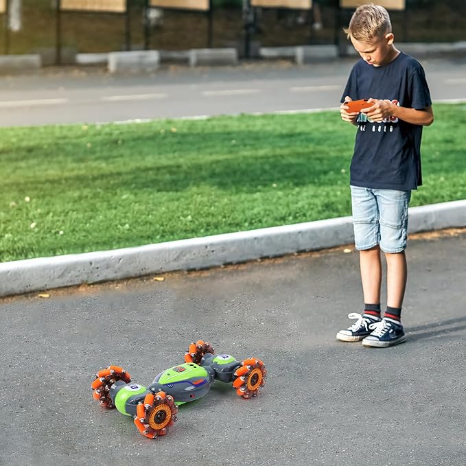 QXHOL Gesture Sensing RC Stunt Car for Boys 6-12 Year Old, 4WD Remote Control Cars Toys with Lights Music, Best Birthday Gifts for Kids, 2.4Ghz Hand Control Drift Car