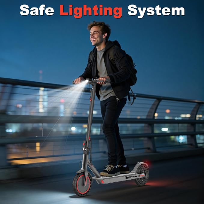 VOLPAM Electric Scooter, 350W/500W/800W/1000W/250W Powerful Motor & 19/22/ 9 MPH Top Speed, 16-28-10 Miles Long Range, Folding E Scooter Choice