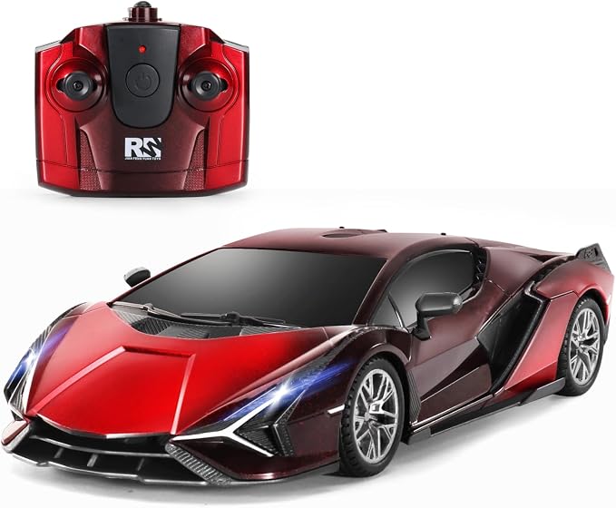 MIEBELY Lamboghini RC Car - 1:24 Scale Lambo Toy Car 2 X 3.7V 500mAh, Sián Fast Remote Control Car for Boys 8-12, Rc Race Model Birthday Gifts for Kids Adults Boys Girls Age 6-12 Year Old