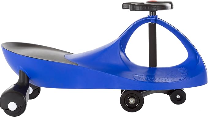 Wiggle Car - Ride on Toy for Ages 3 and Up - Toddler Ride on Toys with no Batteries, Gears, or Pedals Just Twist, Wiggle, and Go by Lil’ Rider (Blue)