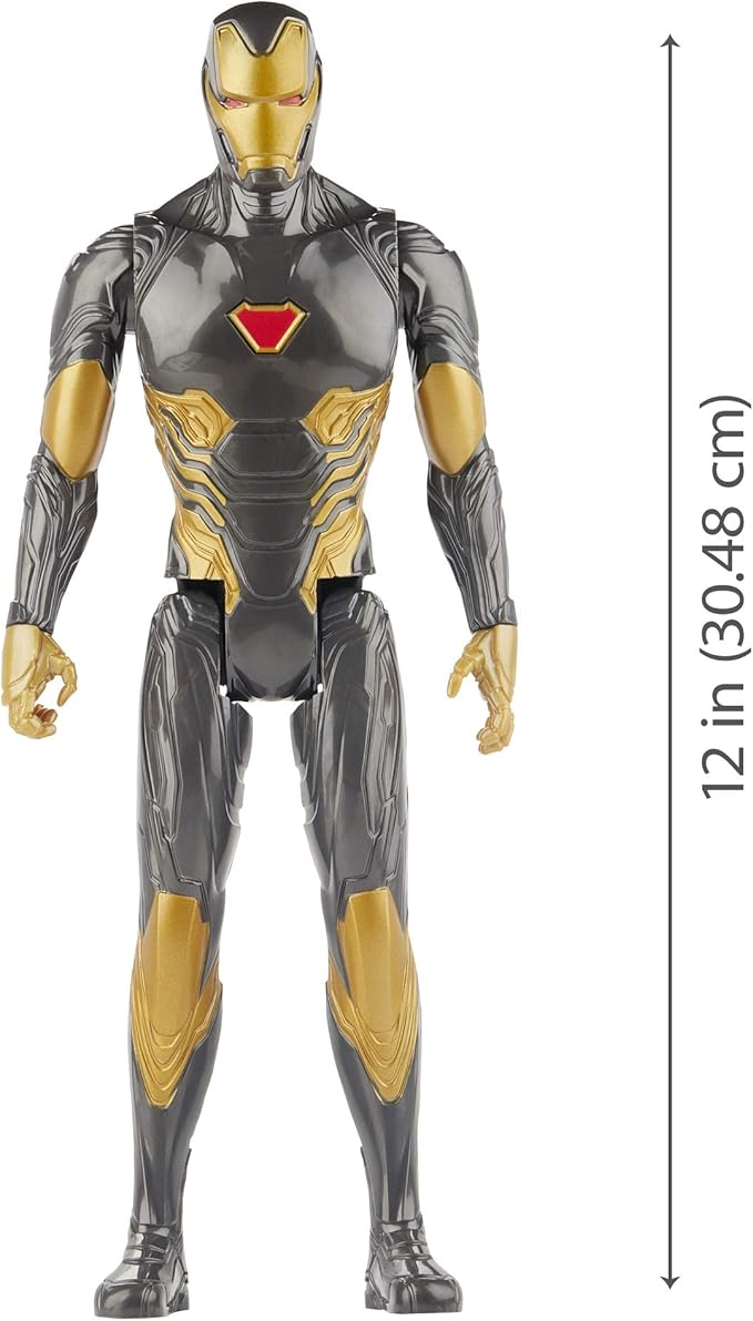 Marvel Avengers Titan Hero Series Blast Gear Iron Man Action Figure, 12-Inch Toy, Inspired by The Marvel Universe, for Kids Ages 4 and Up