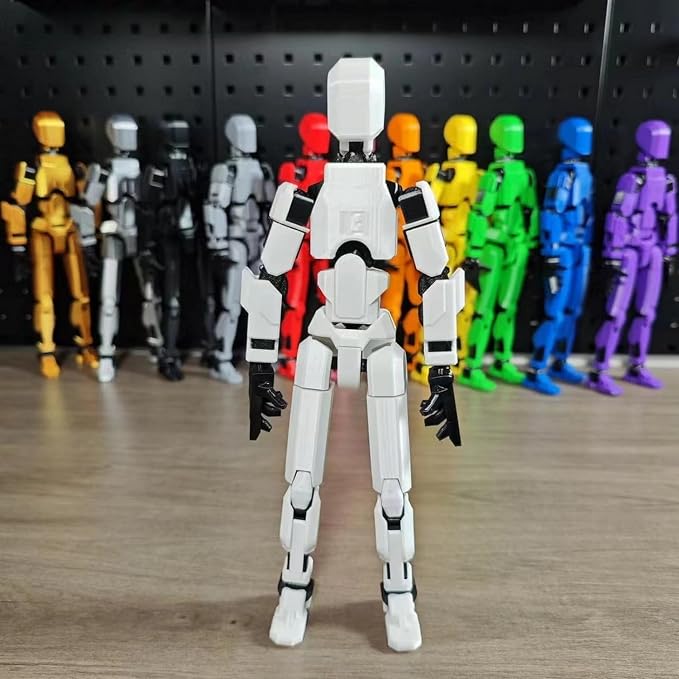 FoxVilla Assembly Completed T13 Action Figure, Titan 13 3D Printed Action Figure, 3D Printed Titan13, Assembled Dummy 13 Lucky 13 Toy Figure