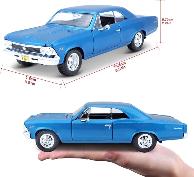 Maisto 1:24 1966 Chevy Chevelle SS 396 Model Car, Multicolor