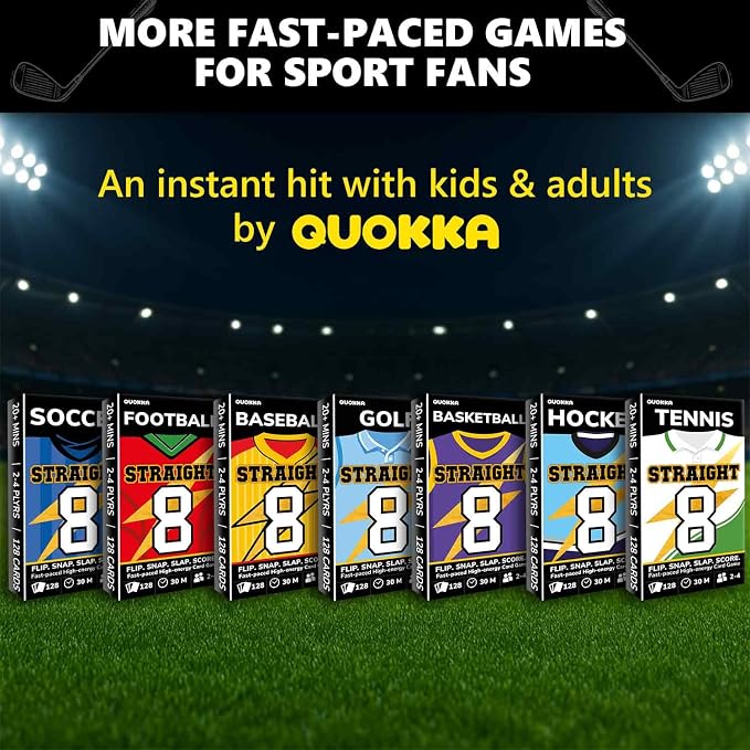 Quokka Golf Fast-Paced Card Game for Kids & Adults – 128 Cards & Easy Rules – Quick & Fun Matching Game – 2-4 Players – Ages 8+ – Perfect for Family Games Night, Travel and Parties