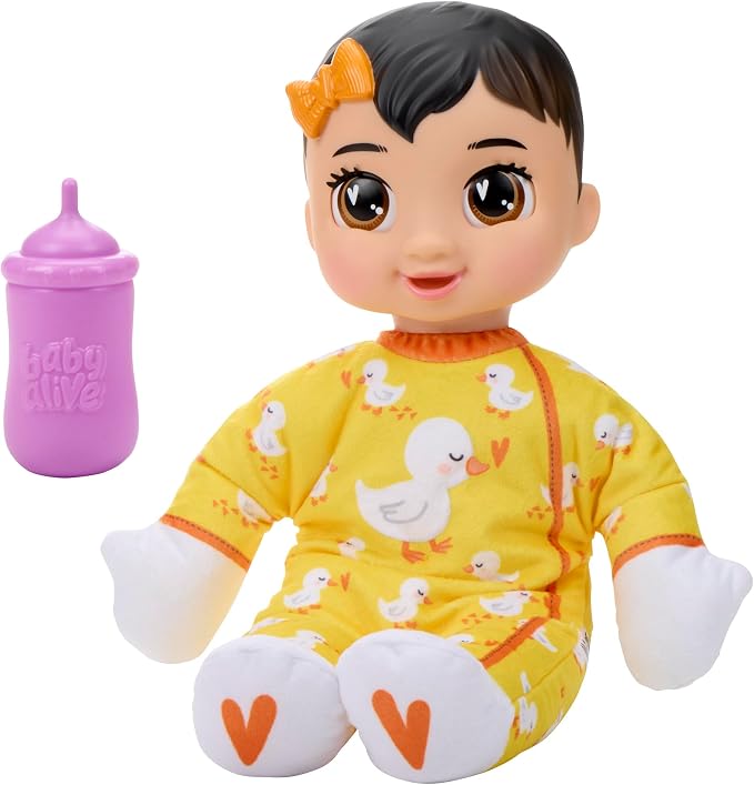 Baby Alive Nighttime Snuggles, Brunette Doll with Sounds, Soft Body and Breathing Motions, Toys for Kids Ages 18 Months+