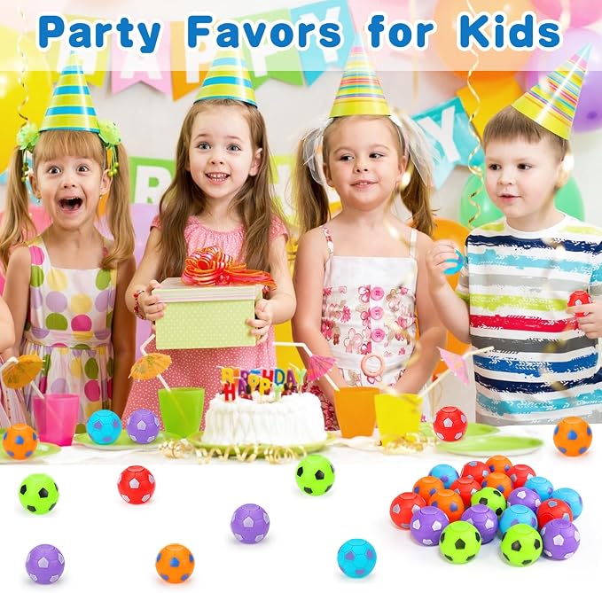 80PCS Fidget Spinner Soccer Balls Sports World Cup Party Favors Bulk for Kids 4-8 8-12 Goodie Treat Bag Stuffers Classroom Treasure Toys Carnival Prizes Pinata Filler Birthday Trinket Return Gifts
