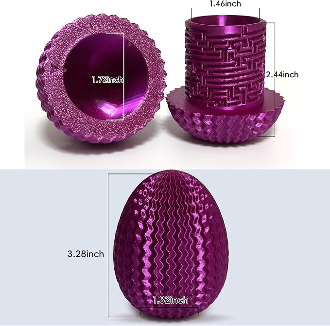 2026 Mystery Egg Maze Puzzle Box: 4 Unique Mazes Money Holder with Hidden Compartment, Brain Teaser Game for Cash & Gifts, Reusable Surprise Container for Easter Birthday Christmas Party