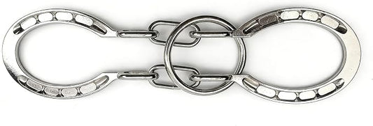 MAGIKON Traditional Brain Teaser, Classical Metal Horseshoe Puzzle (Silver, Normal)