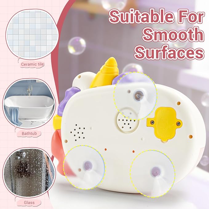 Baby Bath Toys Bubble Machine for Toddlers 1-3 Toddler Fountain Bathtub Pool Water Table Toys Shark Bath Toy 6-12-18 Months Baby Bath Toy for Girls