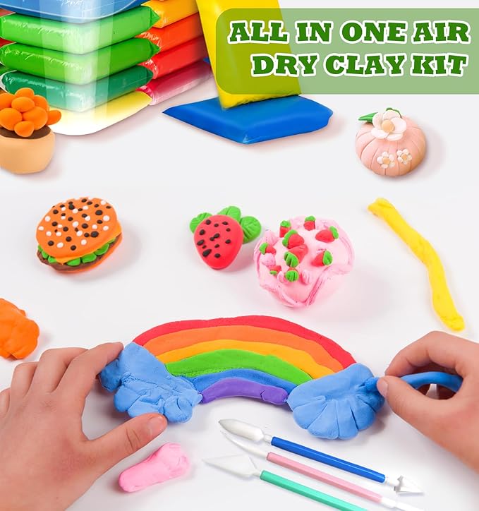 Air Dry Clay 80 Packs Foam Clay Air Dry Foam Clay for Kids, Moldable Super Light Weight Clay Perfect for Arts, Crafts, Classroom Teaching