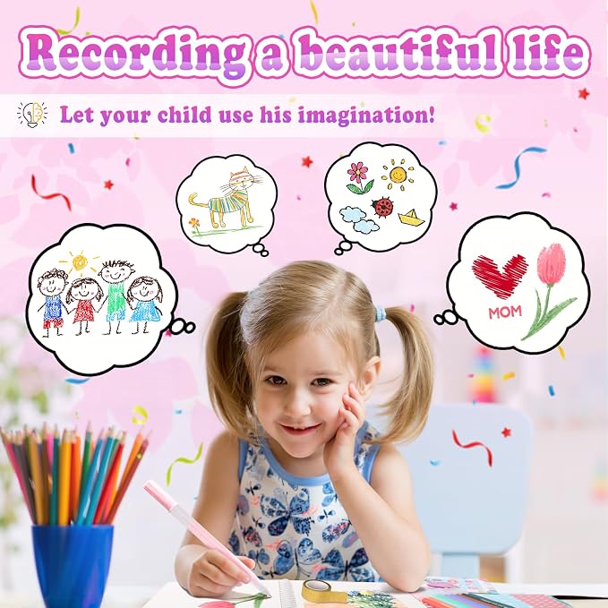 Nsrzua DIY Journal Kit for Girls,Toys for Ages 8-14 and Birthday Gifts for Girls.