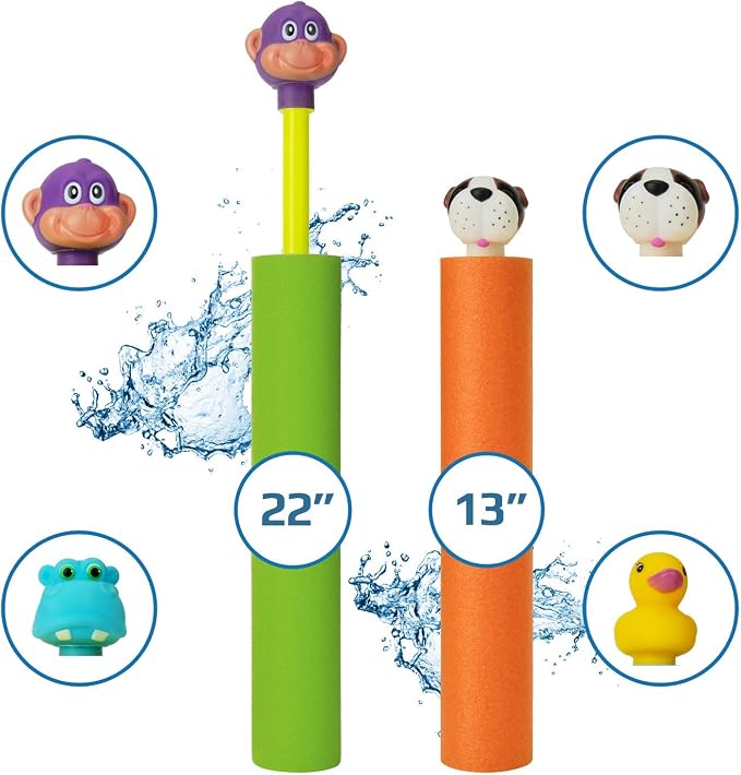 Water Blaster | Water Blaster for Kids, Water Squirter for Kids, Pool Guns, Squirt Gun 8 Pack Beach Essentials, Beach Toys Pool Squirt, Summer Games