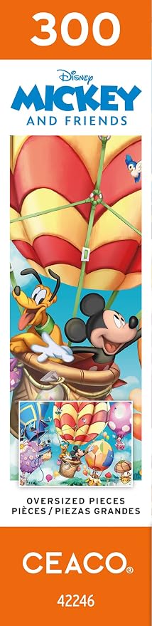 Ceaco - Disney - Mickey's Air Balloon - 300 Oversized Piece Jigsaw Puzzle