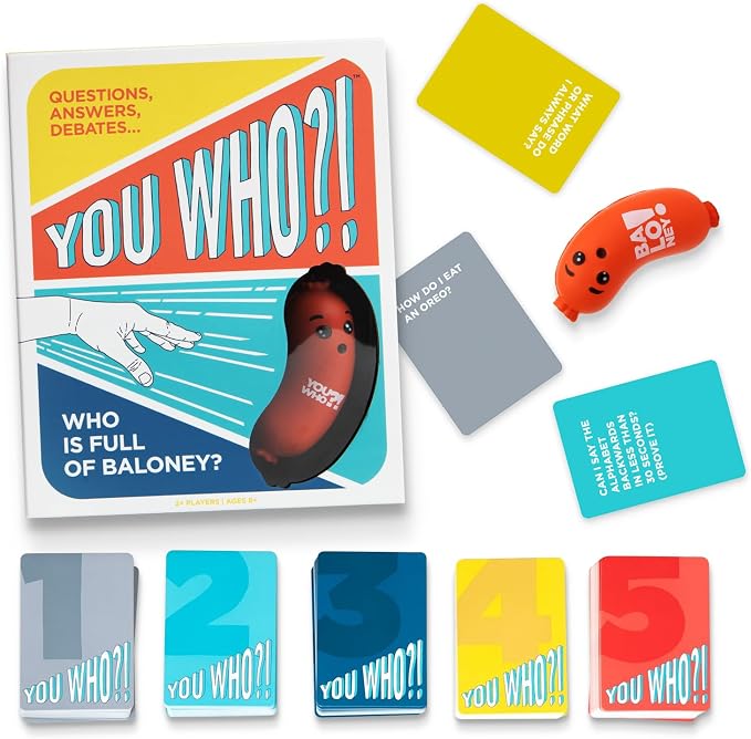 You Who?! Conversation Card Game – Funny Family Party Game of Questions, Icebreaker Game for Teens & Adults, Fun for Game Night & Groups
