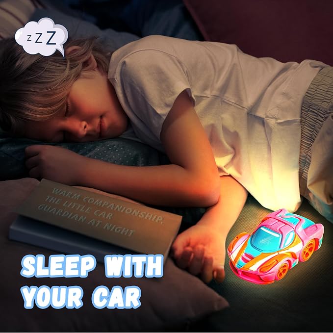 Paint Your Own Car Lamp Kit, Arts and Crafts for Kids Ages 8-12, Arts and Crafts for Kids 4-6, DIY Lightning Hyper Night Light, Painting Kit Birthday Gifts for Girls Boys Ages 3 4 5 6 7 8 9 10 11 12+