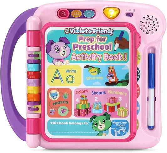 LeapFrog Violet and Friends Prep for Preschool Activity Book, Pink