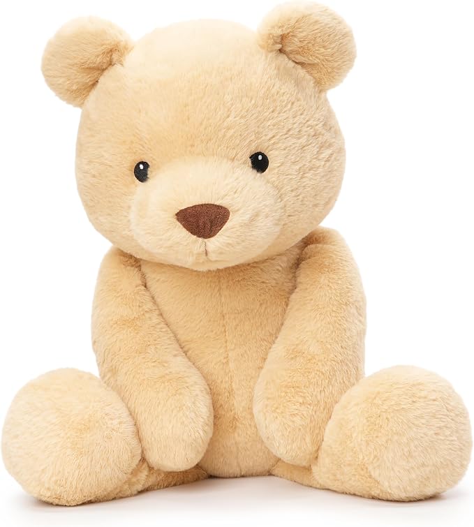 WEIGEDU Dressable Stuffed Animal Fits 3-6M Toddler Clothes, 24.8" Large Plush Toy with Long Limbs for Pretend Play, Soft Huggable Companion - Bear