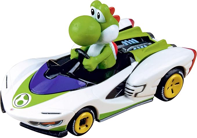 Carrera GO Nintendo Mario Kart - P-Wing - Yoshi 1:43 Scale Analog Slot Car | Compatible with all Carrera GO electric & battery race tracks, 1:43 scale, analog slot car toy, replacement or expansion car