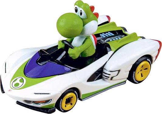 Carrera GO Nintendo Mario Kart - P-Wing - Yoshi 1:43 Scale Analog Slot Car | Compatible with all Carrera GO electric & battery race tracks, 1:43 scale, analog slot car toy, replacement or expansion car