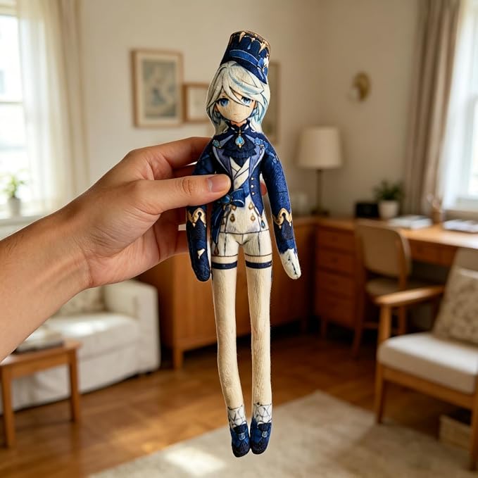 Furina Anime Figure Keychain for Adult Fans, Genshin Impact Collectible Bag Hanging Keyring