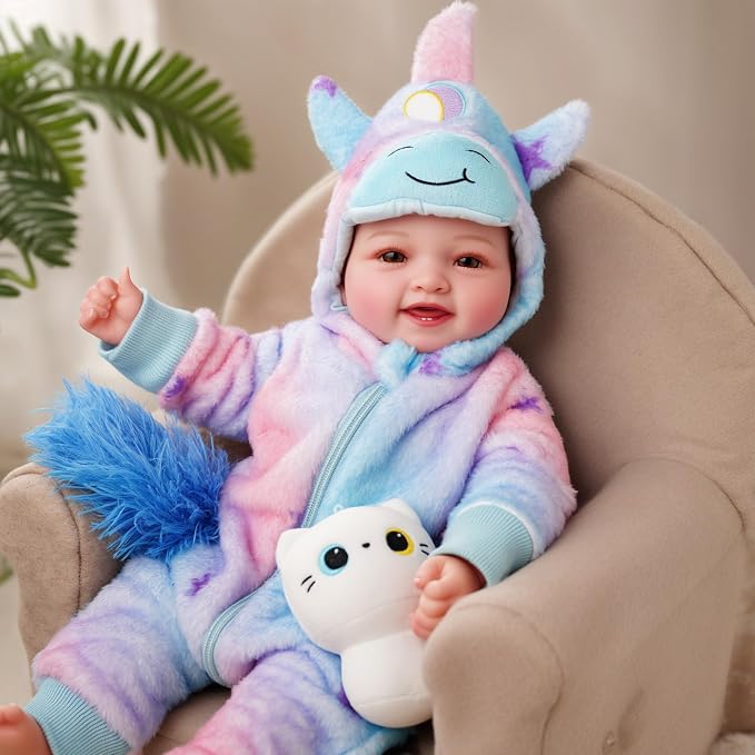 BABESIDE Baby Dolls, 17inch Large Realistic Cute Soft Body Baby Doll Real Life Baby Dolls with Accessories for 3+ Year Old Girls Gifts, Pretend Play, Collection
