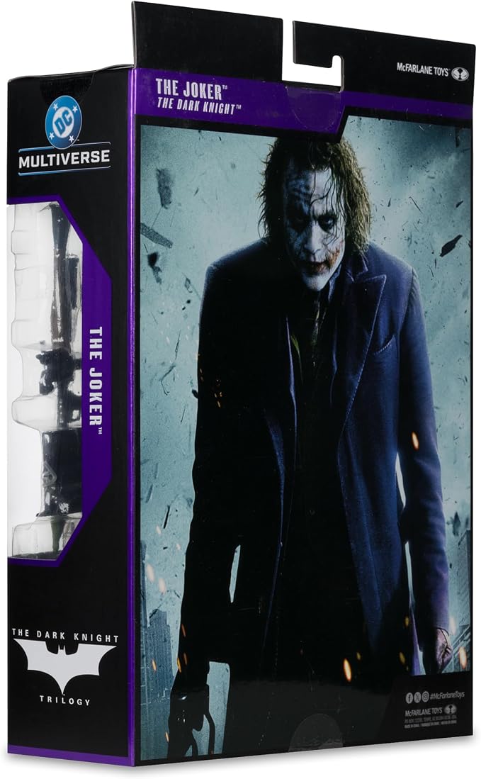 McFarlane Toys- DC Multiverse The Joker (The Dark Knight) 7in Action Figure (Deluxe Theatrical Edition)