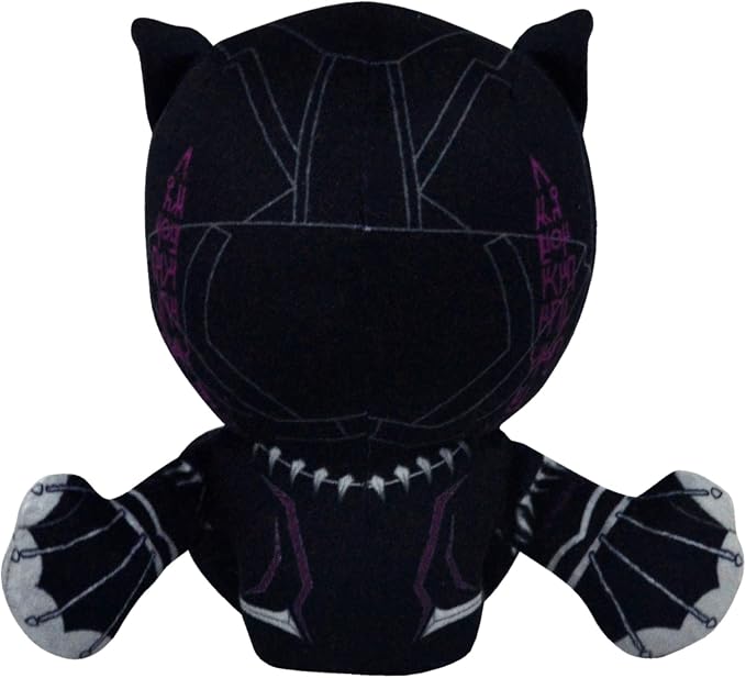 Bleacher Creatures Marvel Black Panther 8" Kuricha Sitting Plush- Soft Chibi Inspired Toy