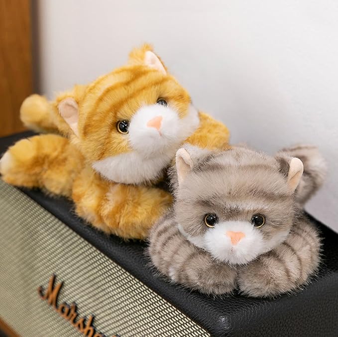 PEACH CAT Orange Cat Stuffed Animal Cute Tabby Kitten Plushies Small Plush Toys Gifts for Kids