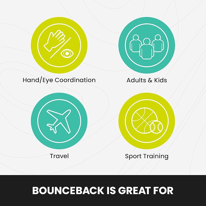 Waboba Bounceback Returning Black and Blue Moon Ball Hyper Bouncy Balls, Extreme Bounce and Fun, Super High Bouncing Ball for Active Play and Outdoor Games
