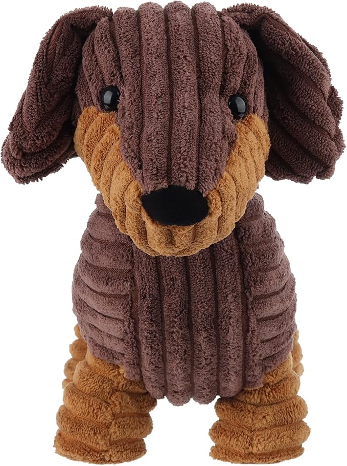 Apricot Lamb Toys Plush Henry Dachshund Dog Stuffed Animal Soft Cuddly Perfect for Child Chocolate Dachshund