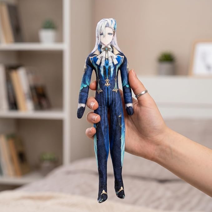 Neuvillette Anime Figure Keychain for Adult Fans, Genshin Impact Collectible Bag Hanging Keyring