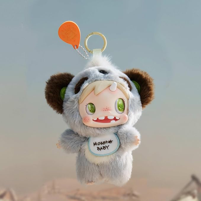 POP MART POLAR-Monster Baby Collection Series Plush Pendant Ver.1 Blind Box, Collectible Toys Decorations, Holiday Birthday Gifts for Girls and Boys, Single Box