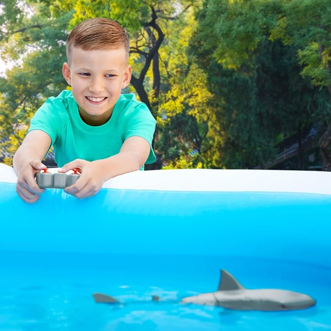 Terra by Battat – Swimming Shark Radio Control Toy – Electronic Water Animal for Pool & Bath – Remote Controlled Fun for Kids 6+ Years