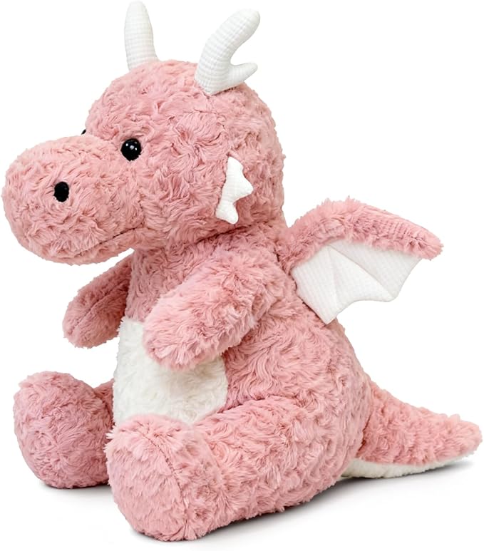 SUSULF Little Flying Dragon - Cute Stuffed Animal Plush Toy - Adorable Soft Dragons Toy Plushies and Gifts - Perfect Present for Kids (Pink,11.81in/30cm)