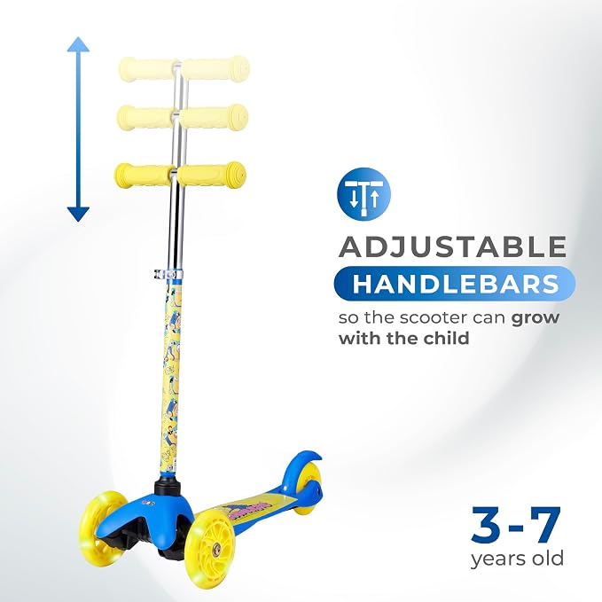 Kick Scooter for Kids, 3 Wheel Self Balancing, Light Up LED Wheels