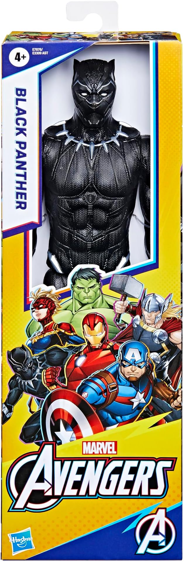 Marvel Avengers Titan Hero Series 12" Black Panther Action Figure - Avengers Toys - Ages 4+
