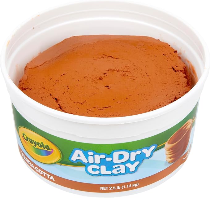 Crayola Air Dry Clay, Terra Cotta No Bake Modeling Clay for Kids, 2.5lb