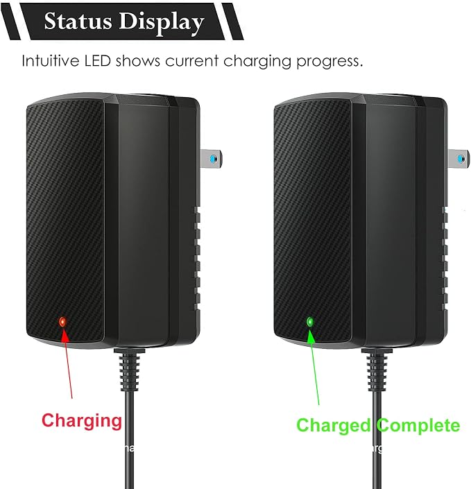12V Battery Charger for Ride On Toys Car, 12 Volt Kids Battery Class 2 Power Supply for Best Choice Products Kids Truck Kidzone Bumper Car Jeep Tractor Motorcycle ATV 12V Powered Wheels Charger
