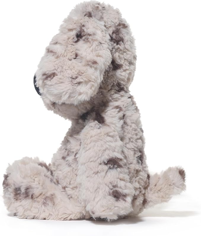 Cartoon Dog Stuffed Animals Dalmatian Plush Toys Dog 11.8 inches Soft and Premium Puppy Plush Toy Gift for for Babies Children Adults, Gray Spots with Big Nose Long Ears