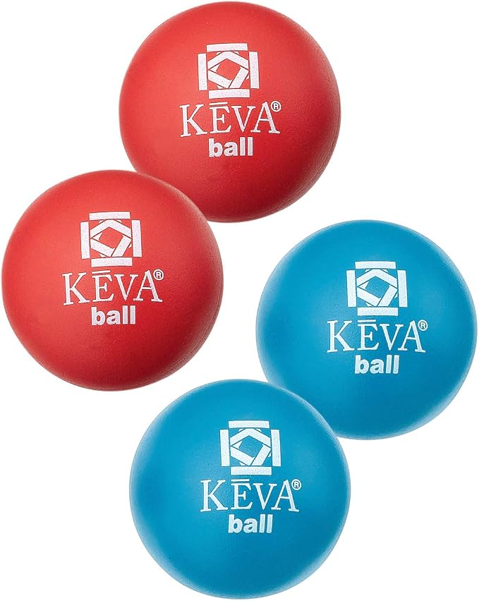MindWare KEVA Contraptions 4-Pack Lightweight Balls Refill - Replacement Balls for KEVA Plank Building Sets