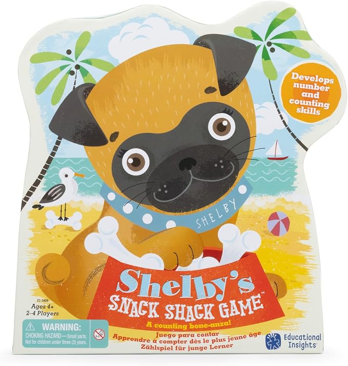 Educational Insights Shelby's Snack Shack - Toddler Board Games for Kids 4-6, Preschool Fine Motor Skills Toys for Toddlers, Turn Taking Kids Games, Early Math Learning Game, Counting Skill Game