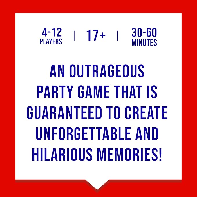 Never Have I Ever Card Game - Party Game of Poor Life Decisions - Ages 17 and Up – The Classic Viral Hilarious and Funny Icebreaker for Adults - 4-12 Players